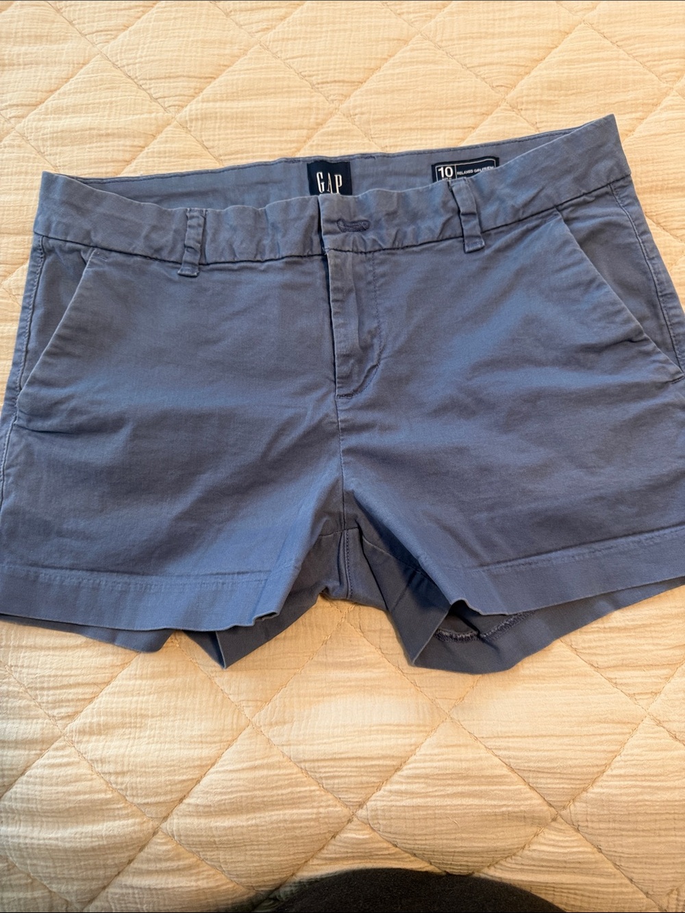 GAP Women’s Slate Blue Cotton Bermuda Shorts